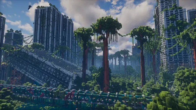 Mosslorn - 1000x1000 Abandoned Overgrown City with Lore and Secrets