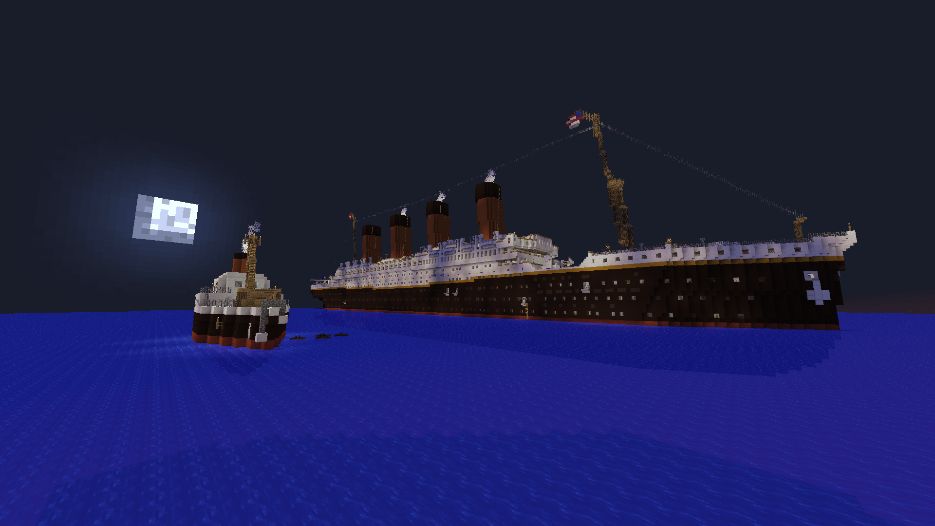Titanic - minecraft map for build a boat roblox